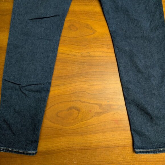 True Religion Jeans 32x28 Womens Blue Halle Mid Rise Super Skinny Dark Stretch - Picture 12 of 14